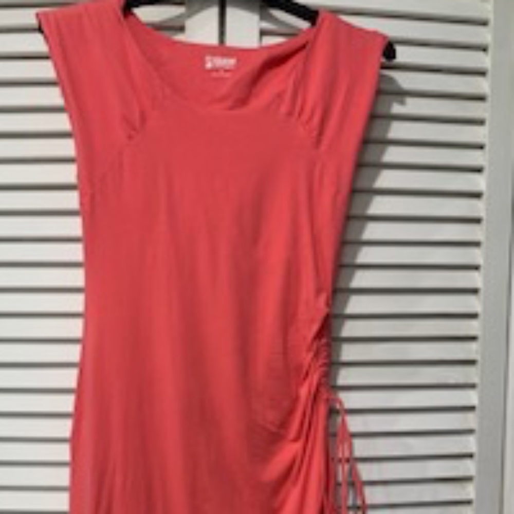 Summer Dress Salmon/Coral Color, Short Sleeves, Size Medium, Brand Alpine Design